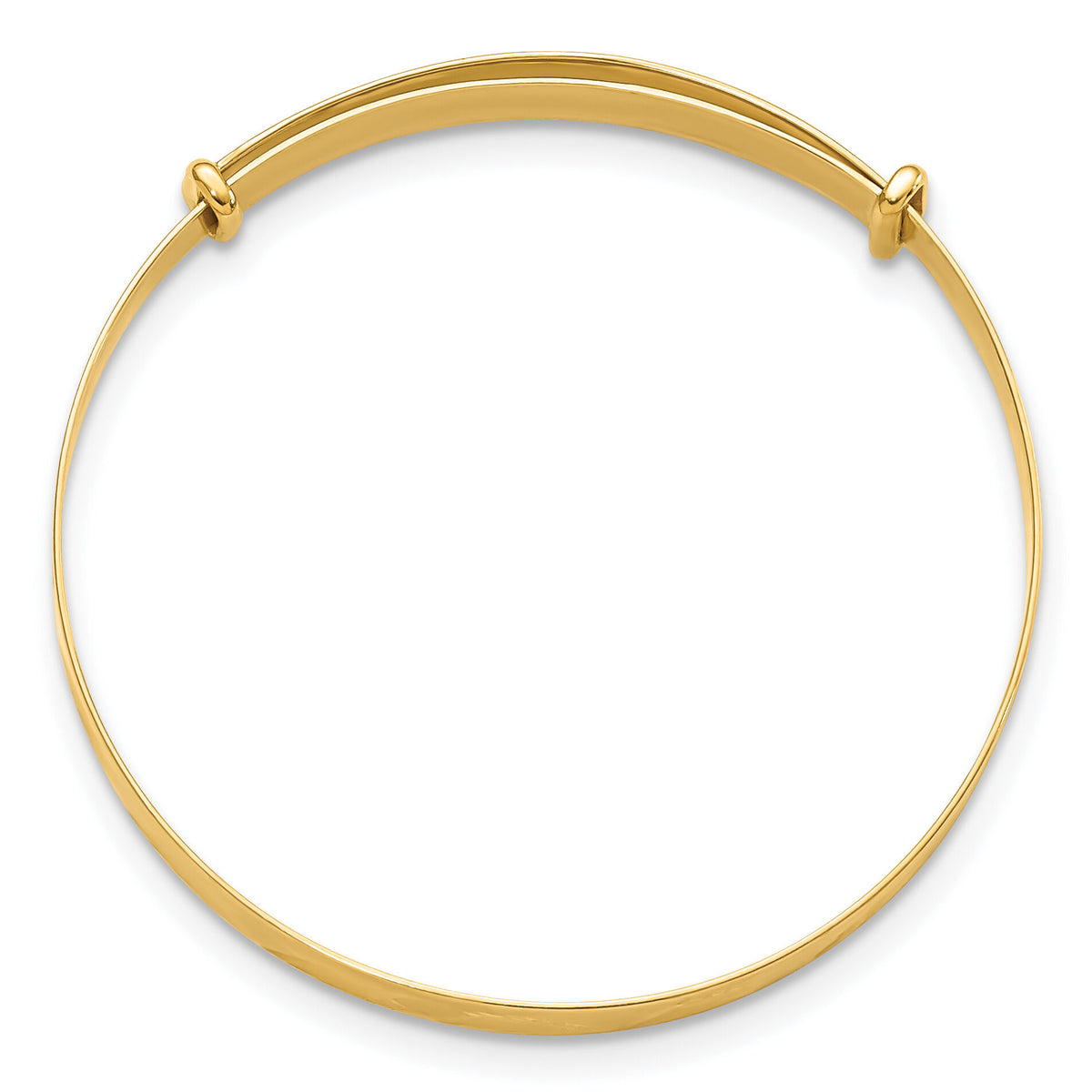 14K Madi K Polished D/C Expandable Baby Bangle-GK1085