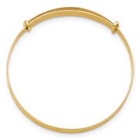 14K Madi K Polished D/C Expandable Baby Bangle-GK1085