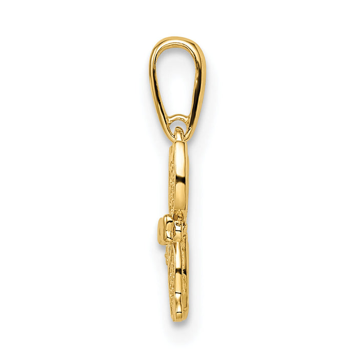 14k Madi K CZ Cat Pendant-GK1097
