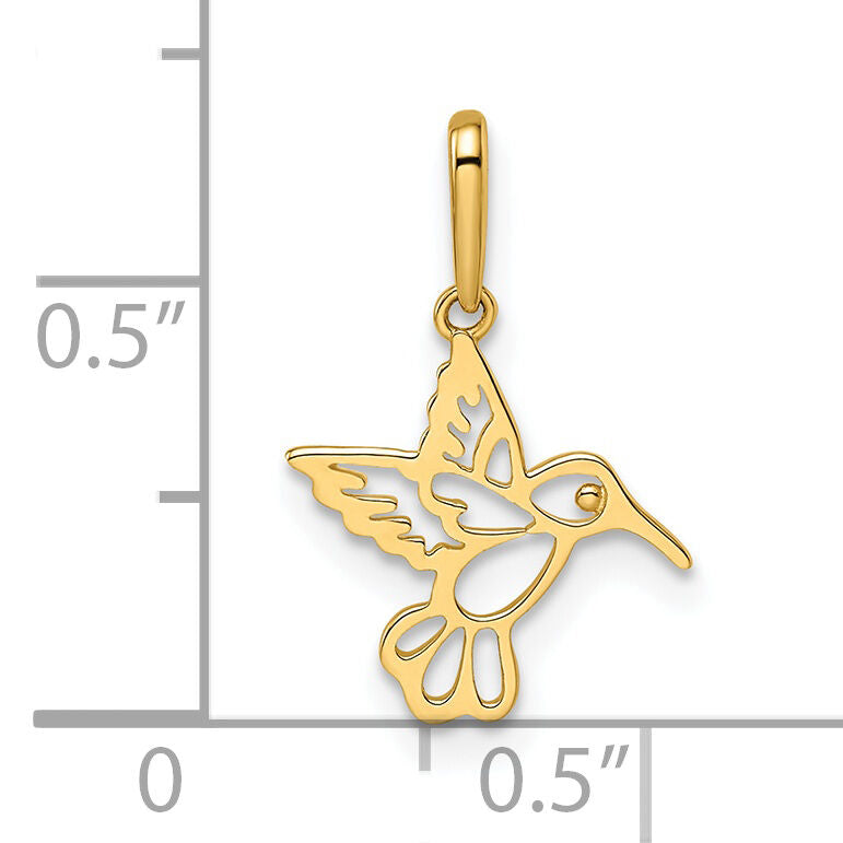 14k Madi K Hummingbird Pendant-GK1102