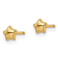 14k Madi K Polished Star Post Earrings-GK1121