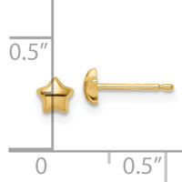 14k Madi K Polished Star Post Earrings-GK1121