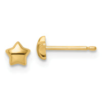 14k Madi K Polished Star Post Earrings-GK1121