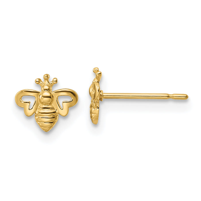 14k Madi K Bumble Bee Post Earrings-GK1129