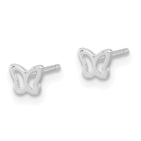 14K White Gold Madi K Butterfly Post Earrings-GK1136