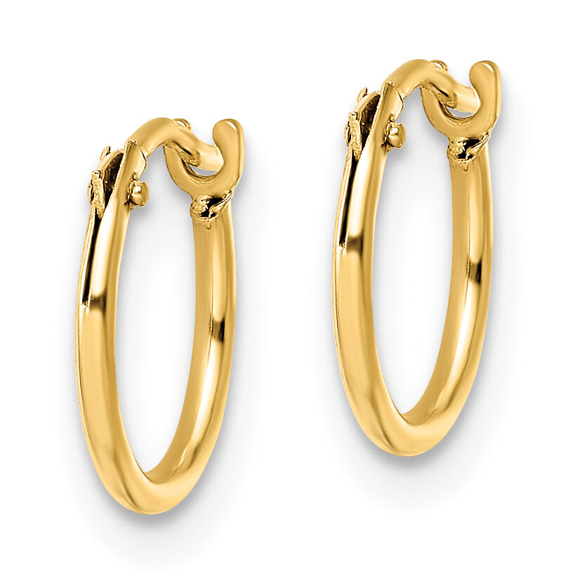 14K Madi K Polished Hoop Earrings-GK1161