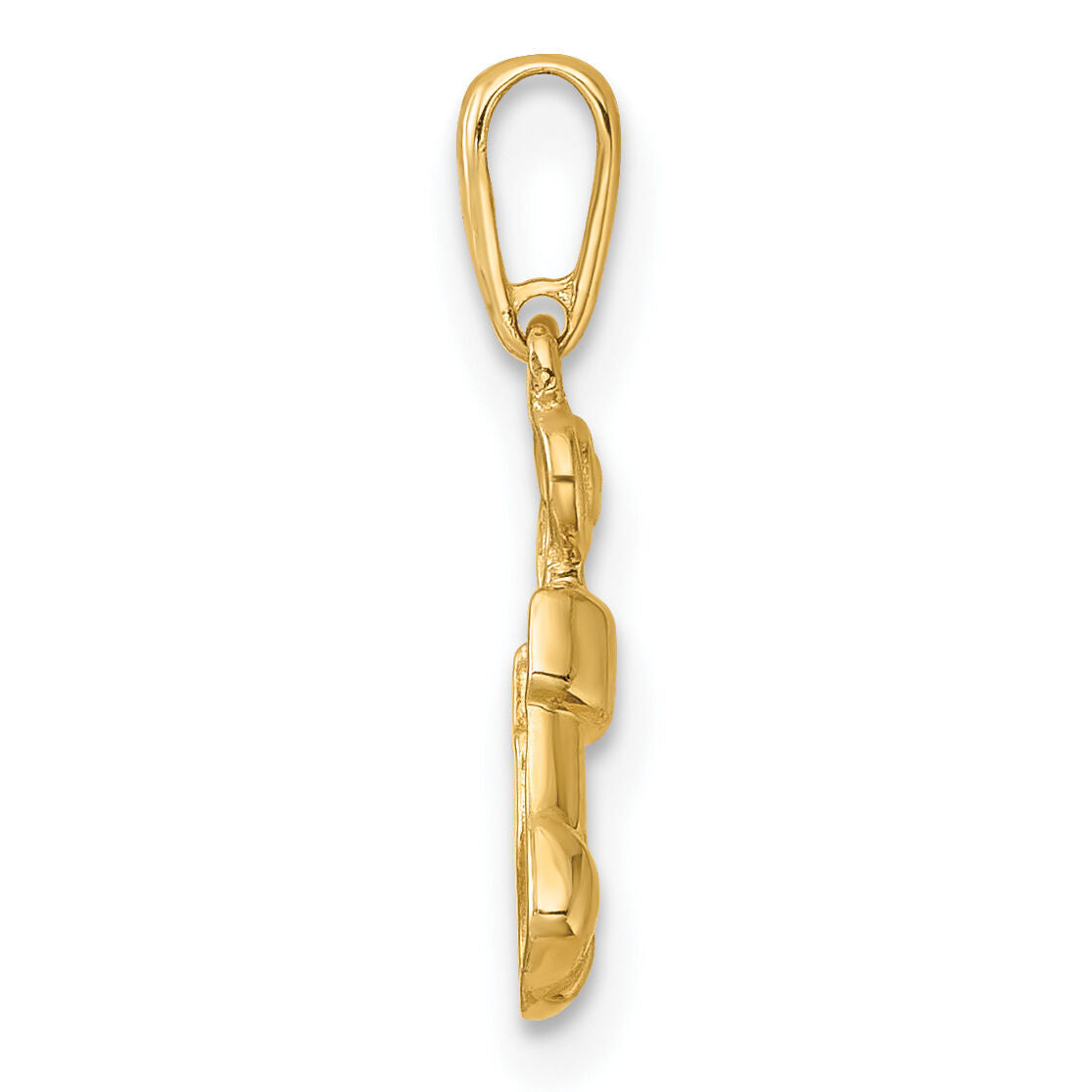 14k Madi K Polished Stocking with Candy Pendant-GK1198