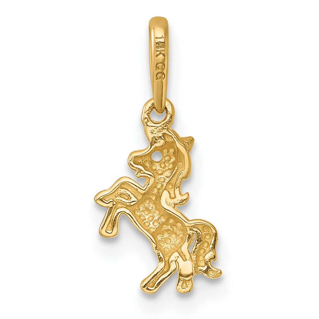 14k Madi K Polished Unicorn Pendant-GK1202