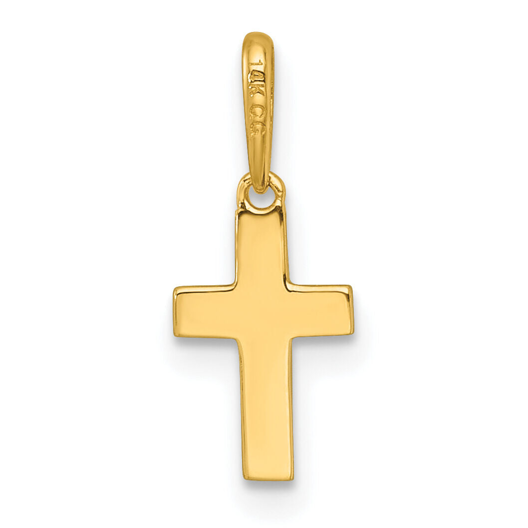 14k Madi K Children's Cross Pendant-GK1204