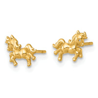 14k Madi K Polished Unicorn Post Earrings-GK1225