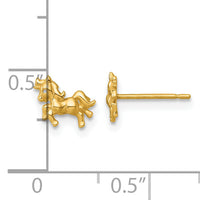 14k Madi K Polished Unicorn Post Earrings-GK1225