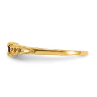 14k Madi K 3mm Ruby Birthstone Baby Ring-GK130