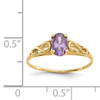 14k Madi K Synthetic Amethyst Ring-GK276