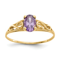 14k Madi K Synthetic Amethyst Ring-GK276