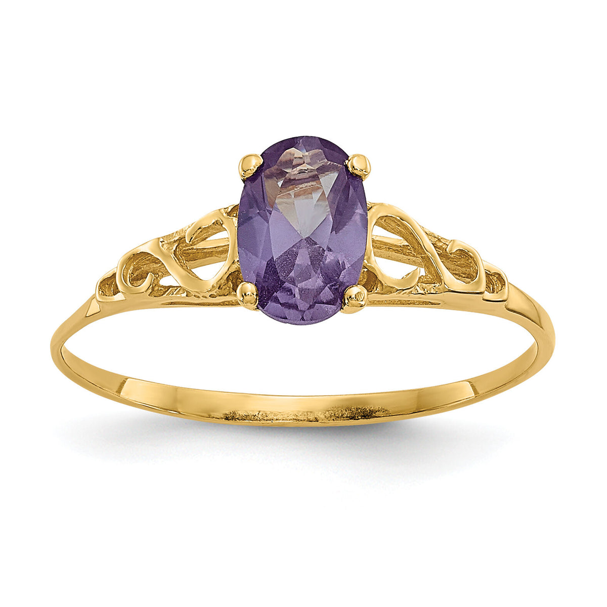 14k Madi K Synthetic Alexandrite Ring-GK280