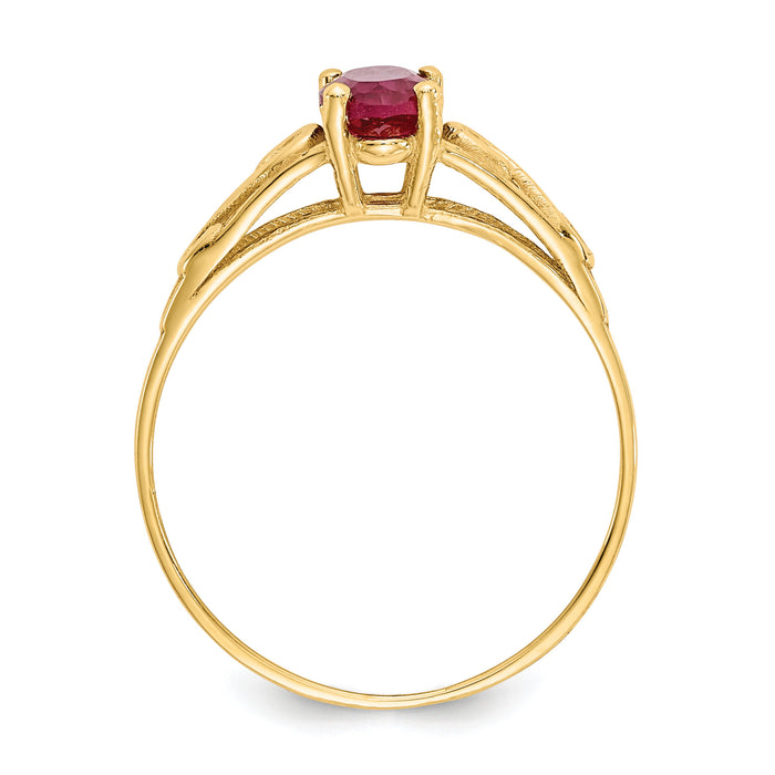 14k Madi K Synthetic Ruby Ring-GK281