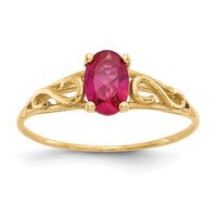 14k Madi K Synthetic Ruby Ring-GK281