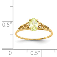 14k Madi K Synthetic Peridot Ring-GK282