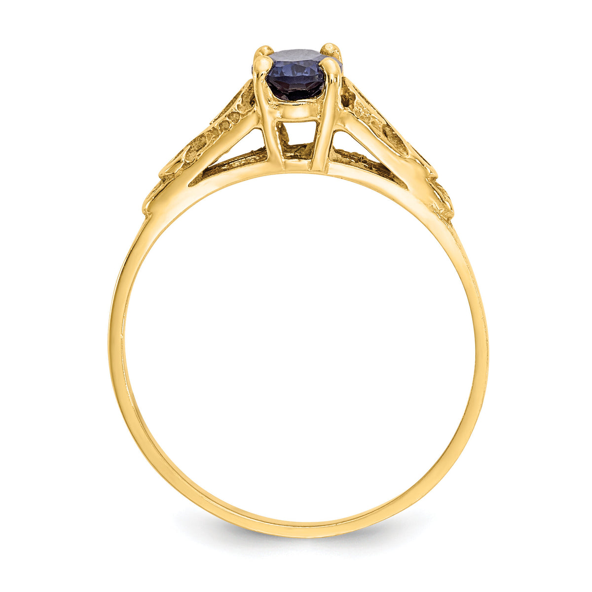 14k Madi K Synthetic Sapphire Spinel Ring-GK283