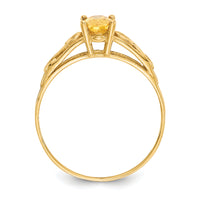 14k Madi K Synthetic Citrine Ring-GK285