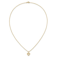 14k Madi K 3mm Opal Heart Necklace-GK412-15
