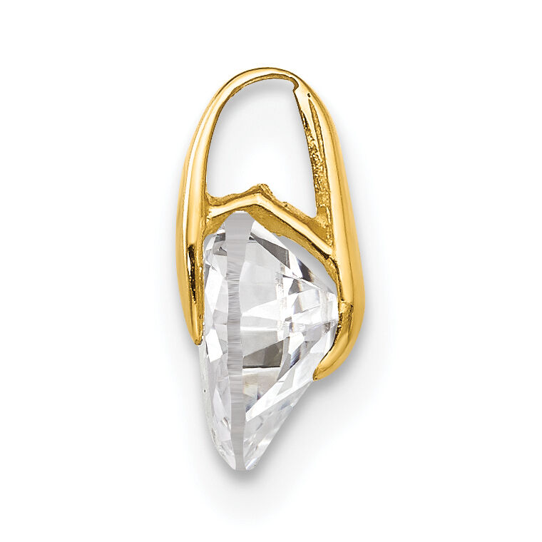 14k Madi K CZ Children's Heart Pendant-GK868
