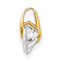 14k Madi K CZ Children's Heart Pendant-GK868