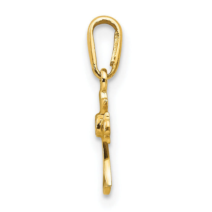 14k Madi K CZ Children's Cross Pendant-GK870