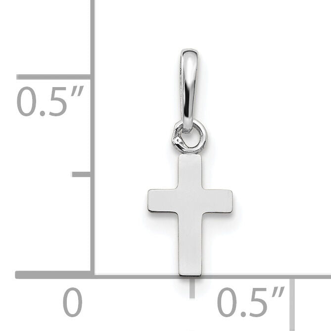 14k White Gold Madi K Children's Cross Pendant-GK872W