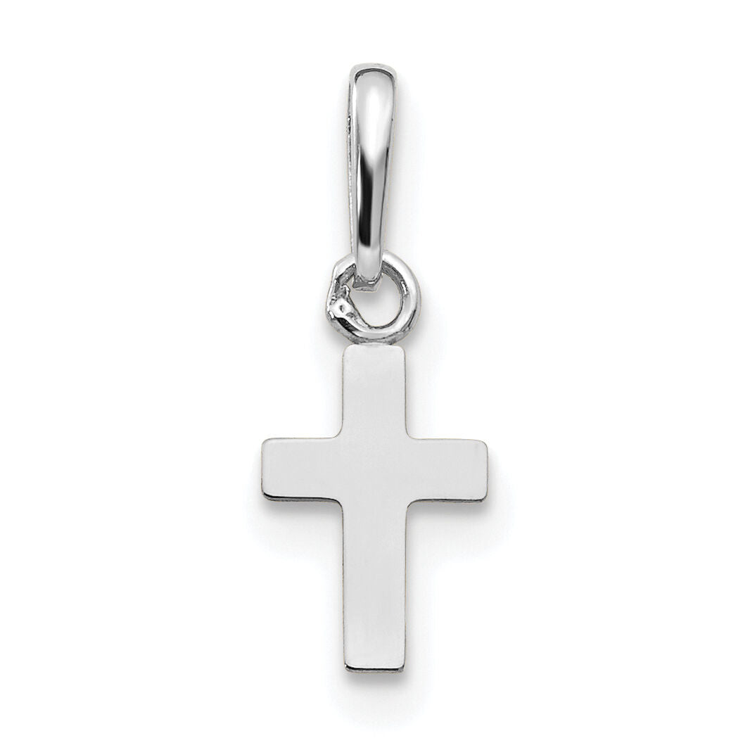 14k White Gold Madi K Children's Cross Pendant-GK872W