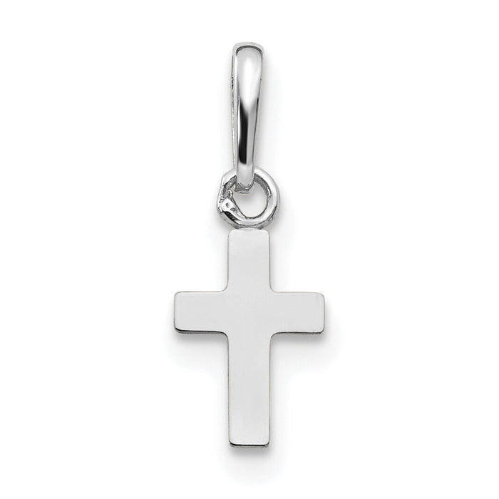 14k White Gold Madi K Children's Cross Pendant-GK872W