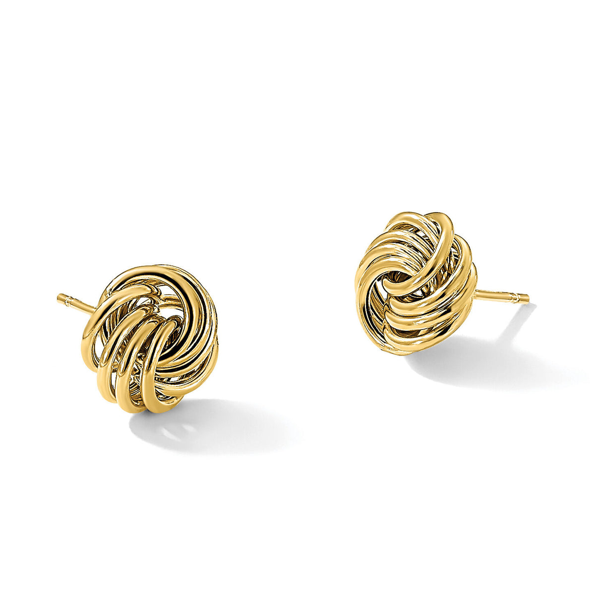 14k Polished Fancy Post Earrings-H1055