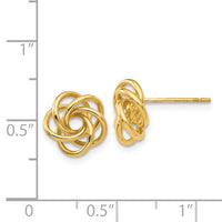 14k Love Knot Earrings-H439