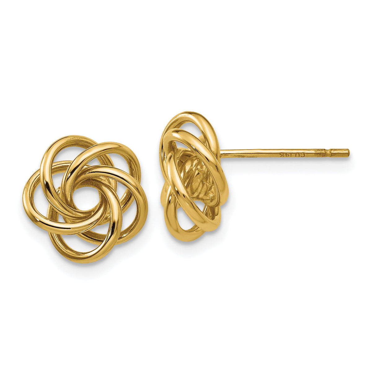 14k Love Knot Earrings-H439