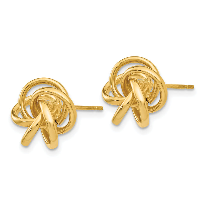 14k Love Knot Earrings-H442