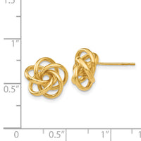 14k Love Knot Earrings-H442
