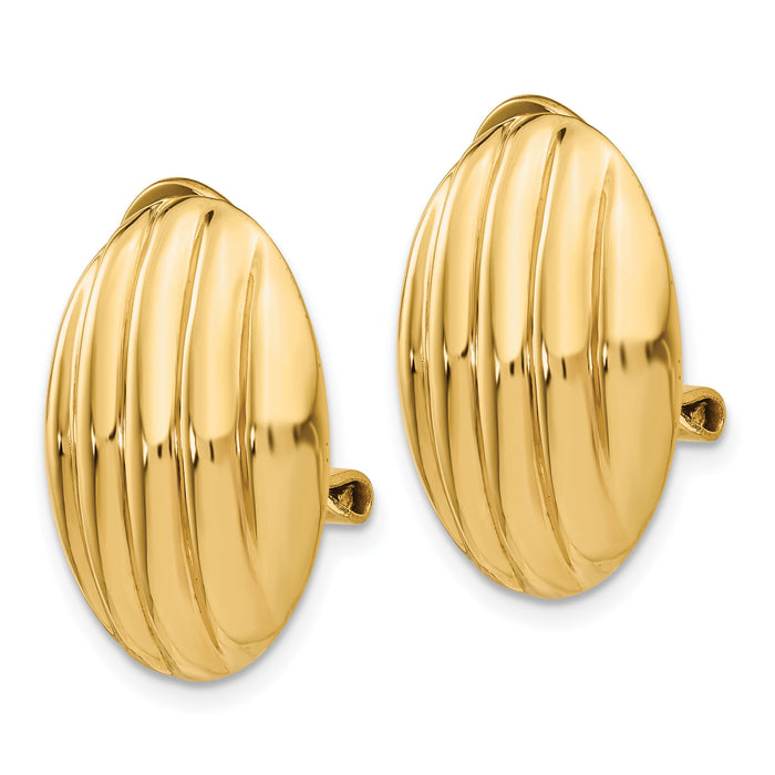 14k Non-pierced Fancy Earrings-H633