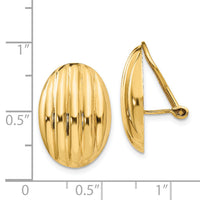14k Non-pierced Fancy Earrings-H633