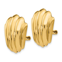 14k Non-pierced Fancy Earrings-H640