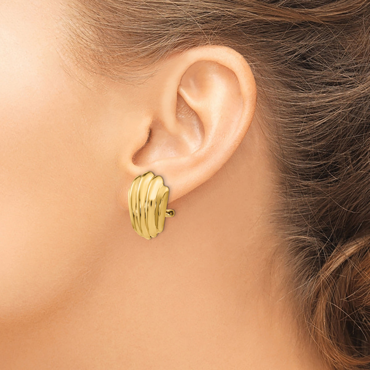 14k Non-pierced Fancy Earrings-H640