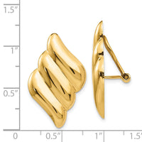 14k Non-pierced Fancy Earrings-H643