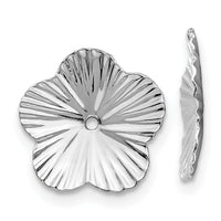 14k White Gold Fancy Earring Jackets-H846