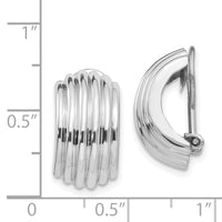 14k White Gold Non-pierced Earrings-H870