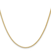 14k 1.8mm Lightweight Bismark Flat Chain-HLF13-24