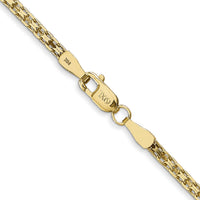 14k 1.8mm Lightweight Bismark Flat Chain-HLF13-24