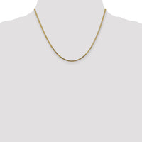 14k 1.8mm Lightweight Flat Bismark Chain-HLF13-18