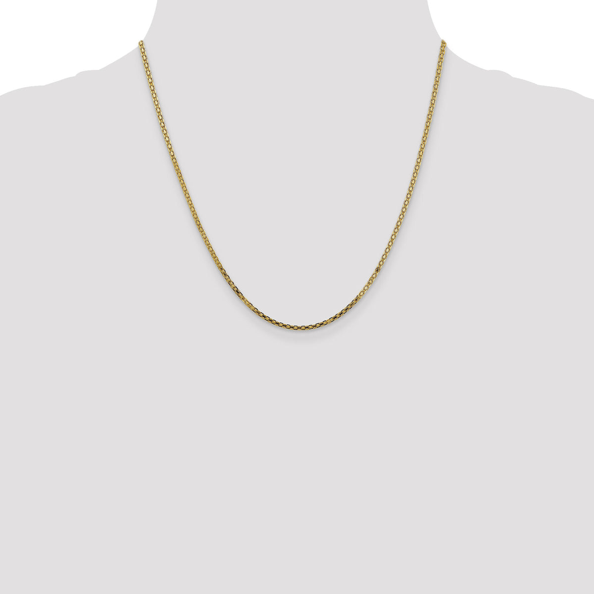 14k 1.8mm Lightweight Bismark Flat Chain-HLF13-20
