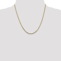 14k 1.8mm Lightweight Bismark Flat Chain-HLF13-20