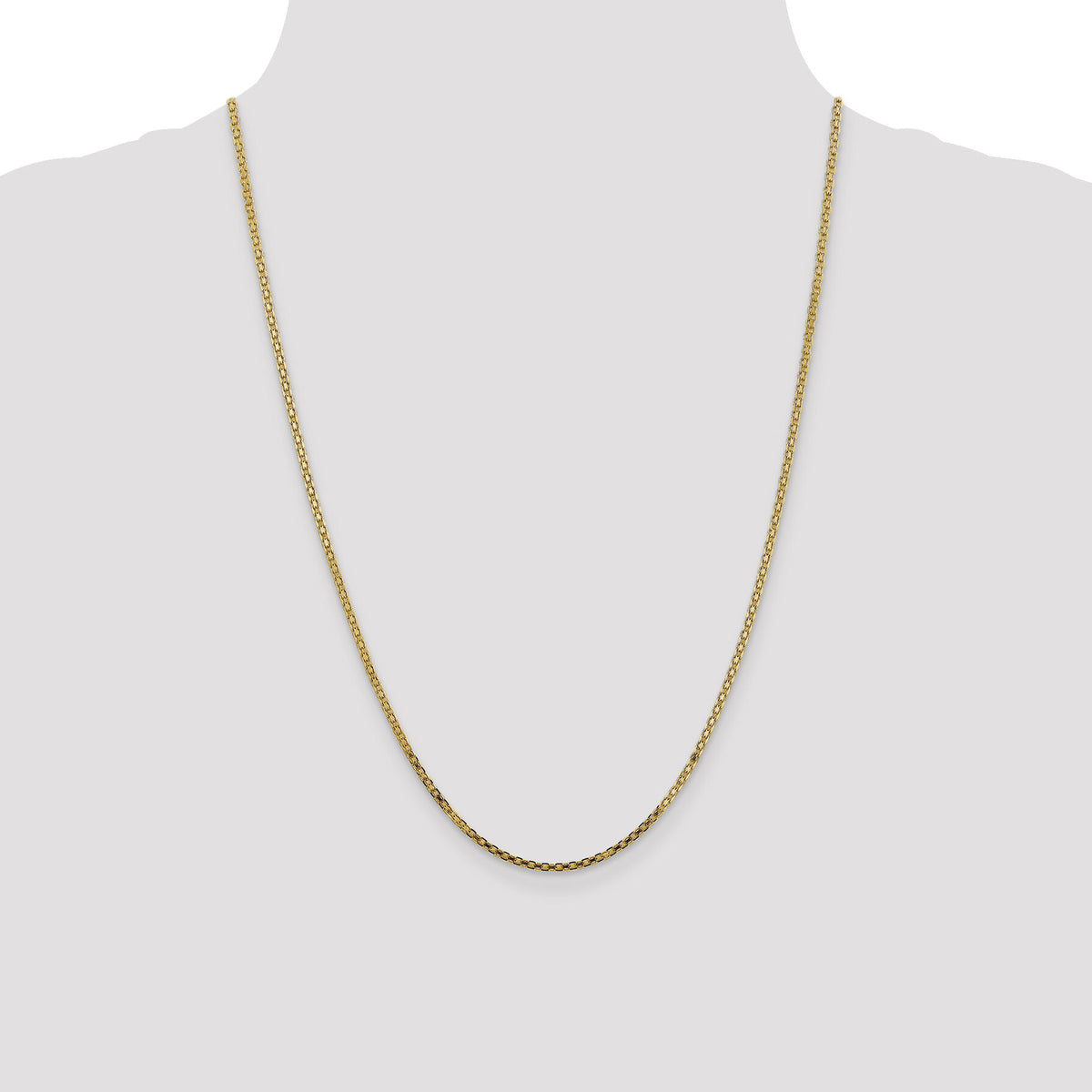14k 1.8mm Lightweight Bismark Flat Chain-HLF13-24