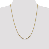 14k 1.8mm Lightweight Bismark Flat Chain-HLF13-24